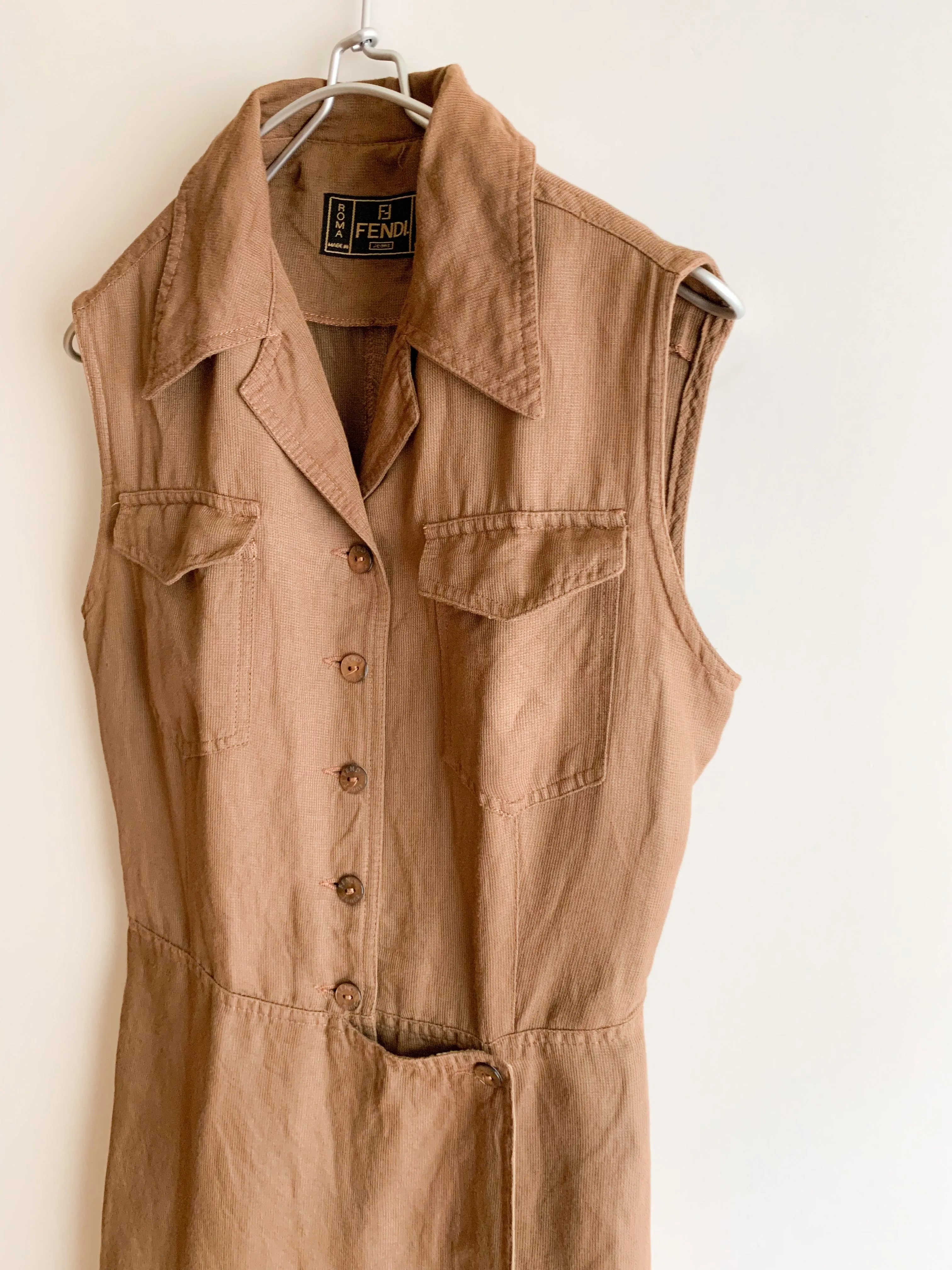 【 FENDI 】No Sleeve One Pieces