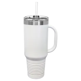 40 oz. Travel Mug with Handle, Straw Included