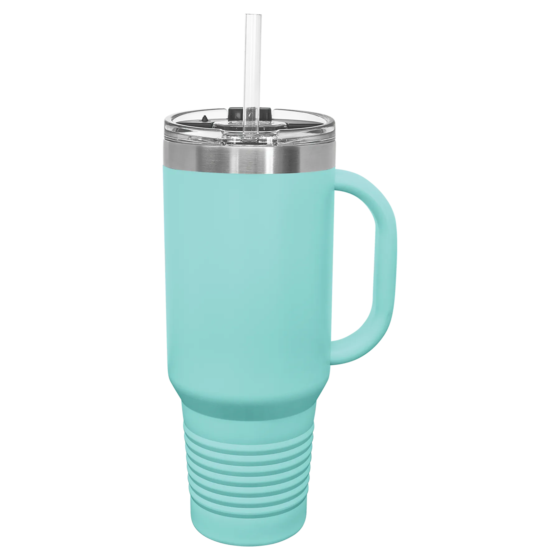 40 oz. Travel Mug with Handle, Straw Included