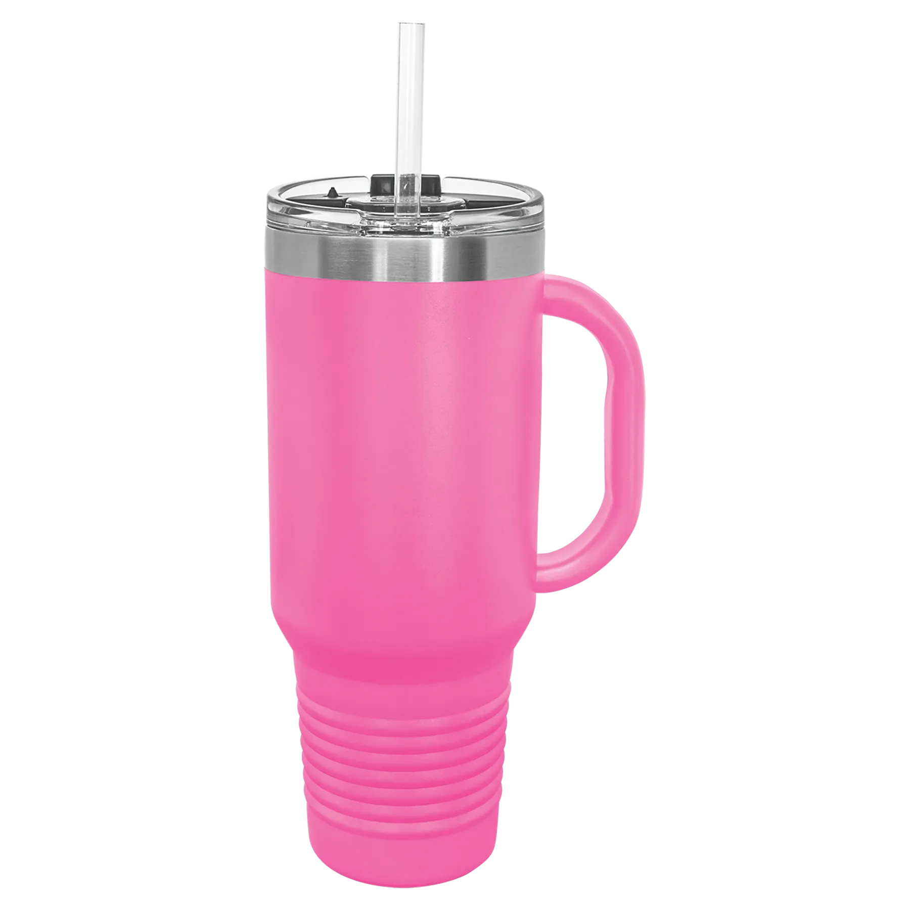 40 oz. Travel Mug with Handle, Straw Included