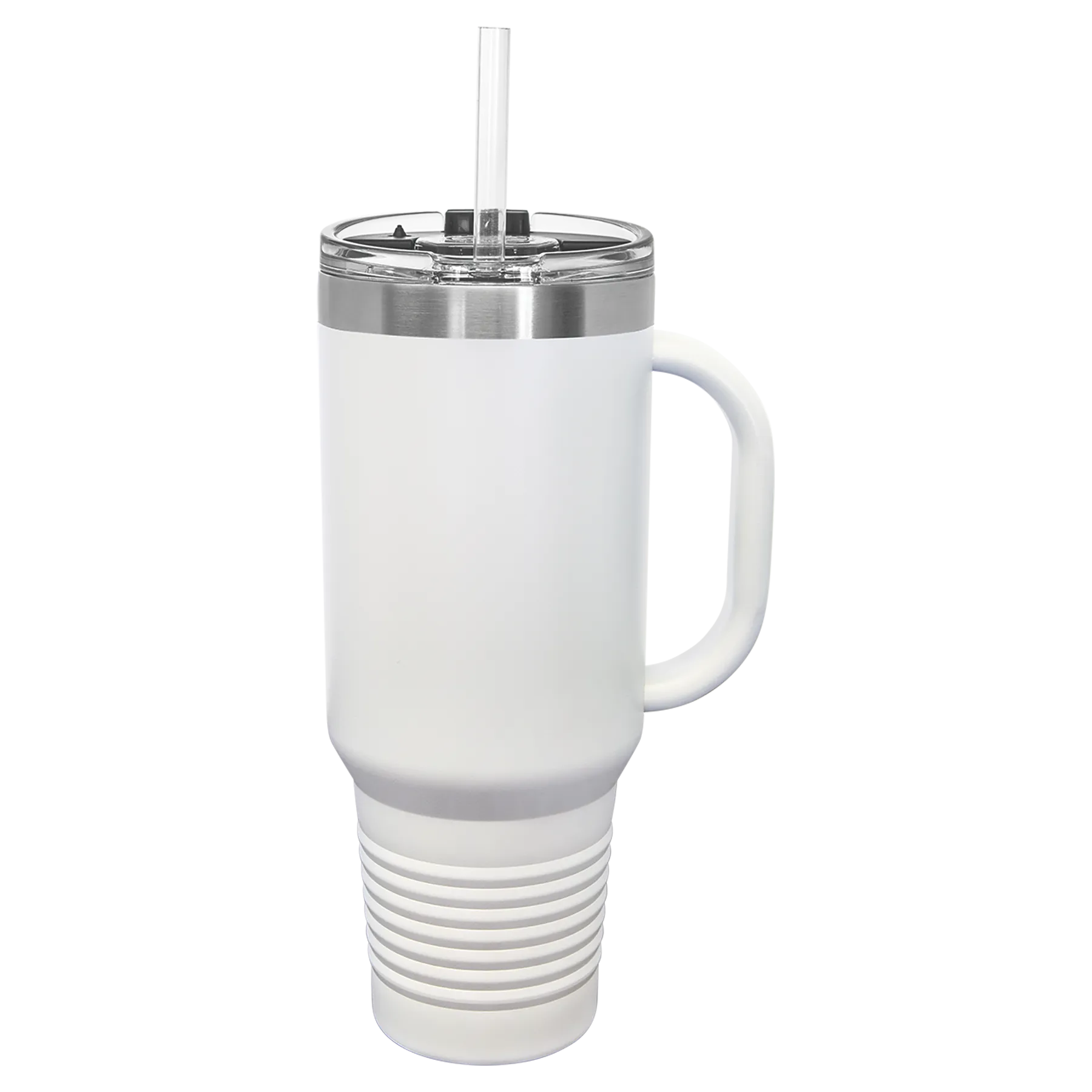 40 oz. Travel Mug with Handle, Straw Included