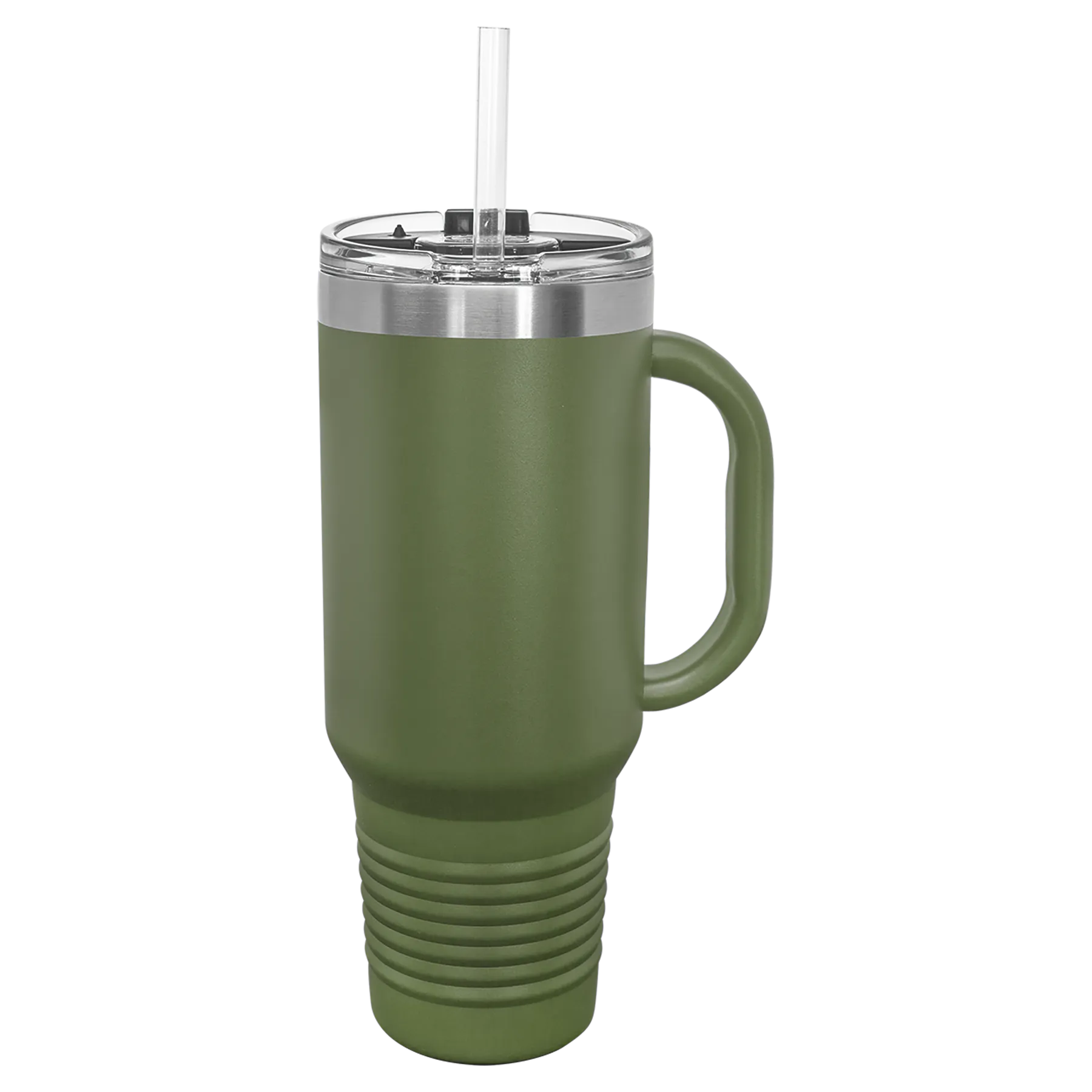 40 oz. Travel Mug with Handle, Straw Included