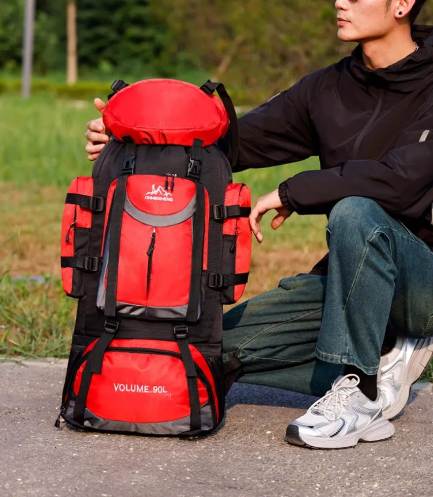 90 liter large capacity lightweight backpack for men's and women's travel backpacks, outdoor luggage bags, outdoor hiking bags