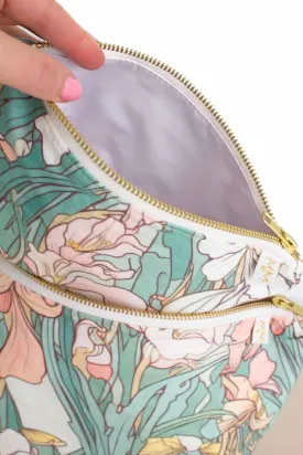 Art Nouveau Floral 2 Piece Cosmetic Bag Bundle