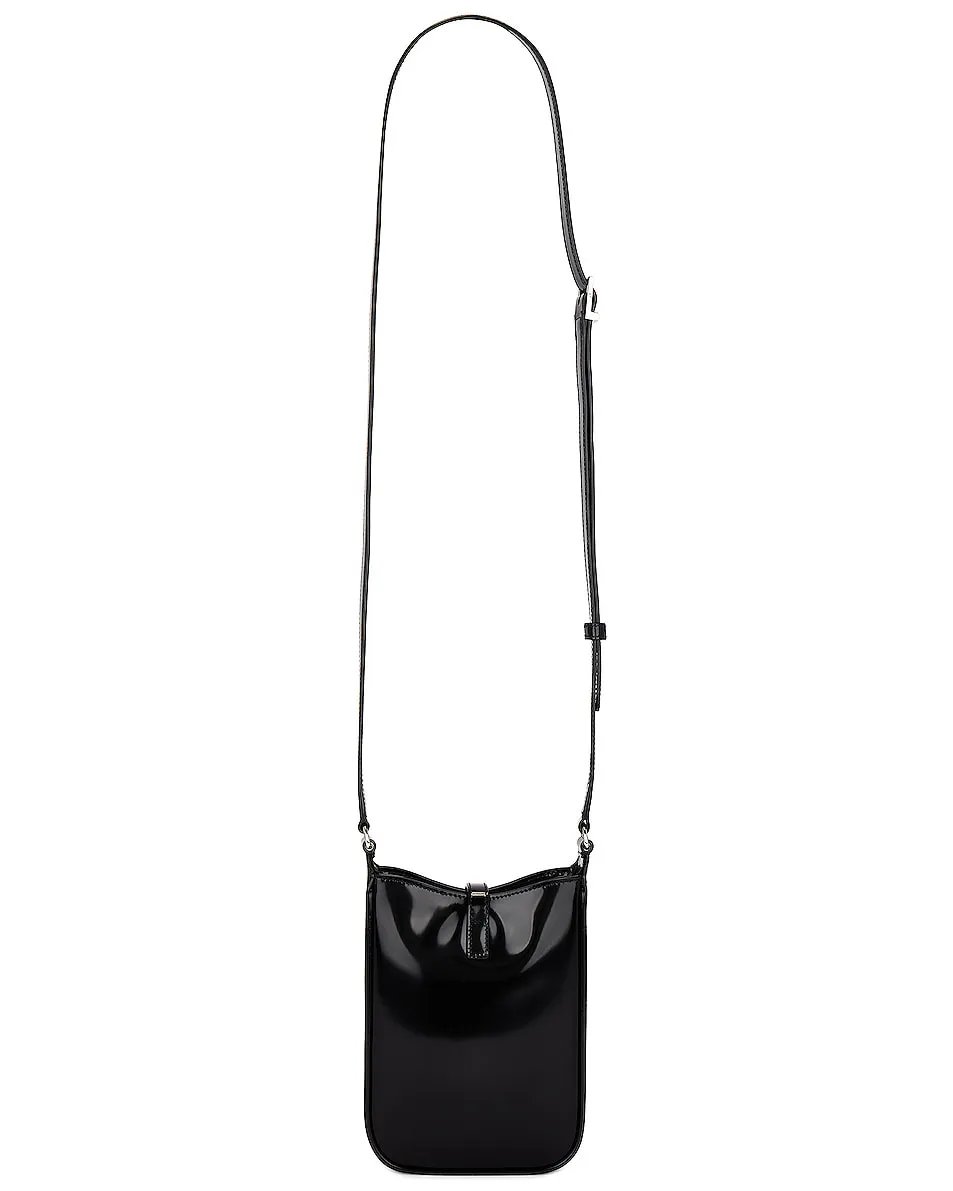 Bag Saint Laurent Mini Le 5 A 7 North South, nero