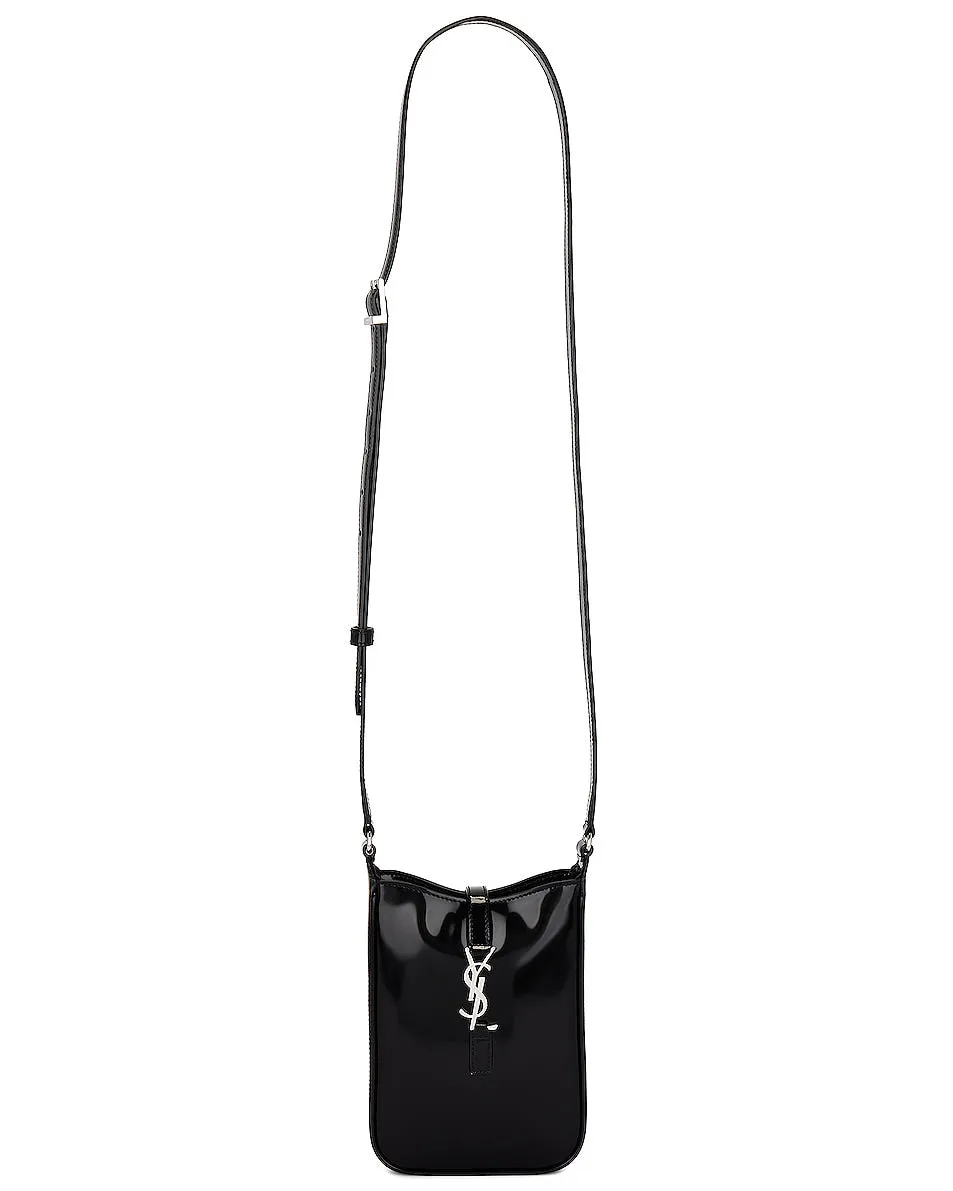 Bag Saint Laurent Mini Le 5 A 7 North South, nero
