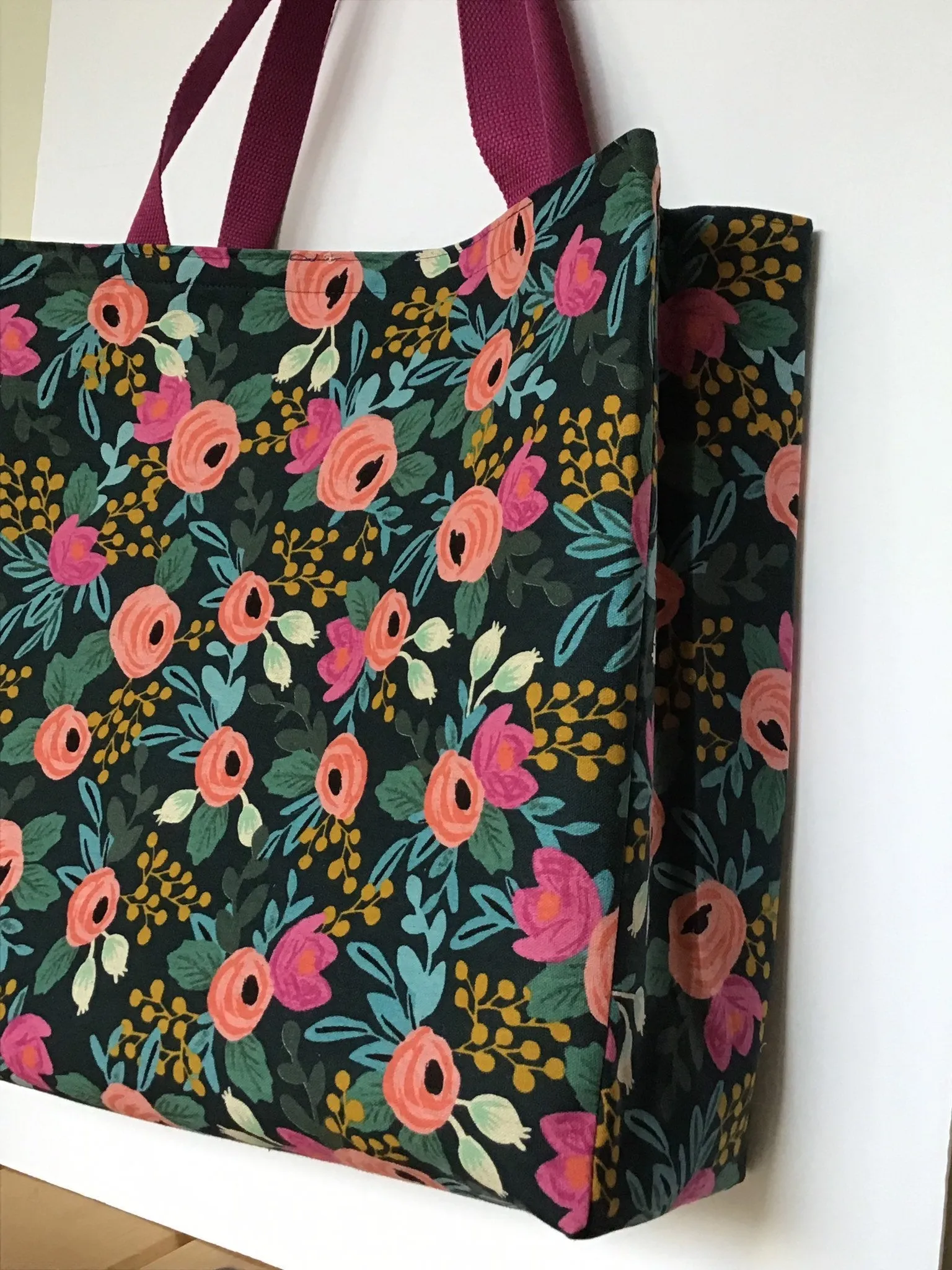 Bag, Simple Sturdy Tote Rifle Paper Co Rosa Navy