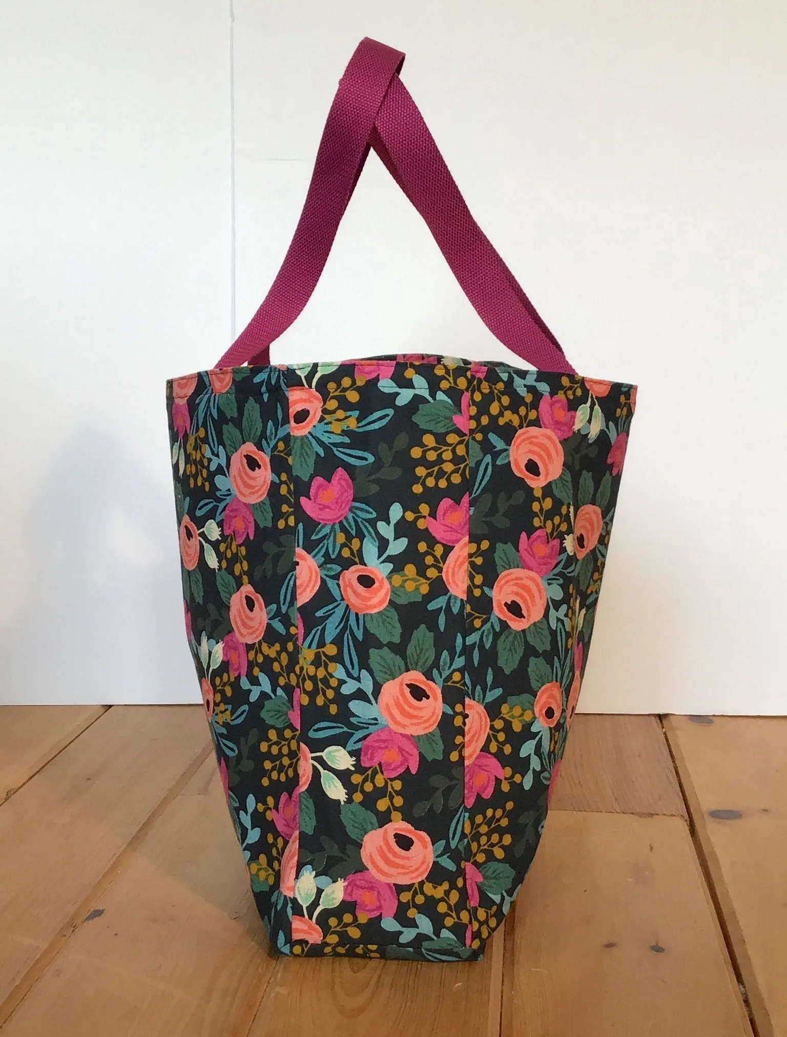 Bag, Simple Sturdy Tote Rifle Paper Co Rosa Navy