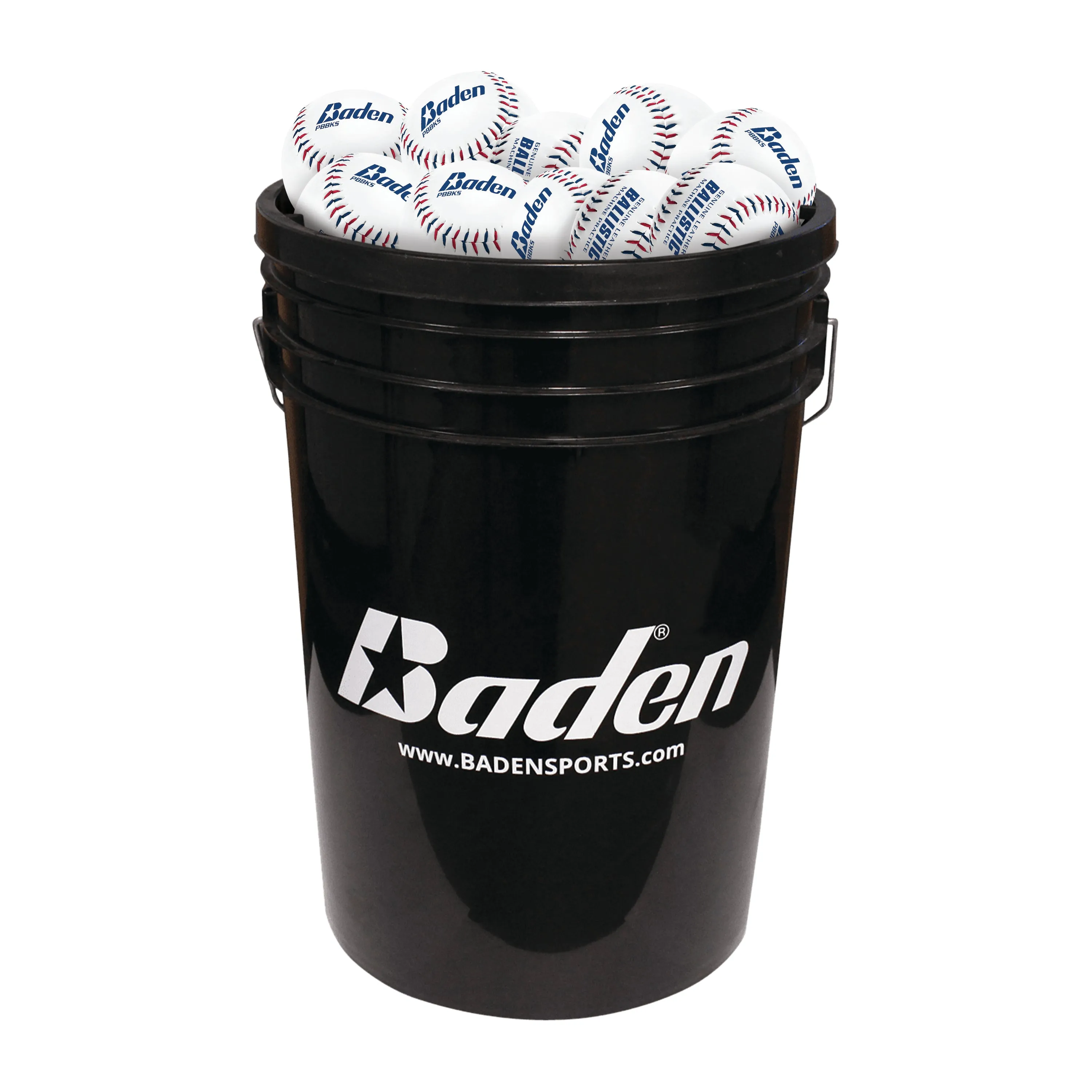 Ballistic Baseballs and Ball Bucket Bundle - 3 Dozen