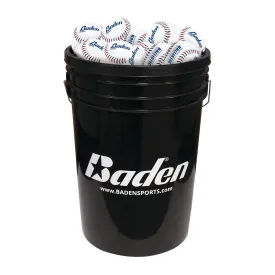 Ballistic Baseballs and Ball Bucket Bundle - 3 Dozen