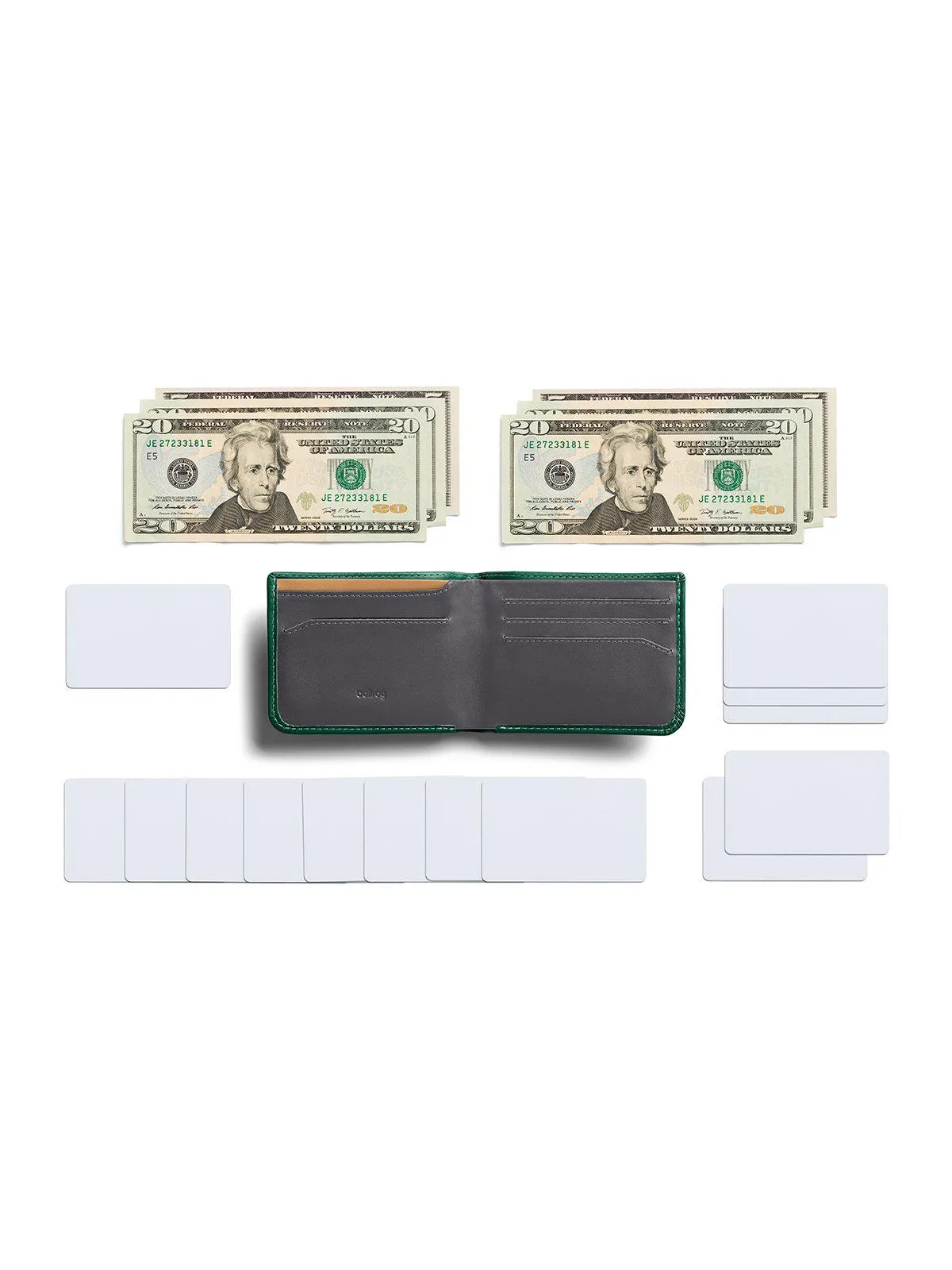 Bellroy Hide and Seek Wallet Racing Green RFID