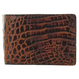 BF57 - Butternut Gator Print Bifold Wallet