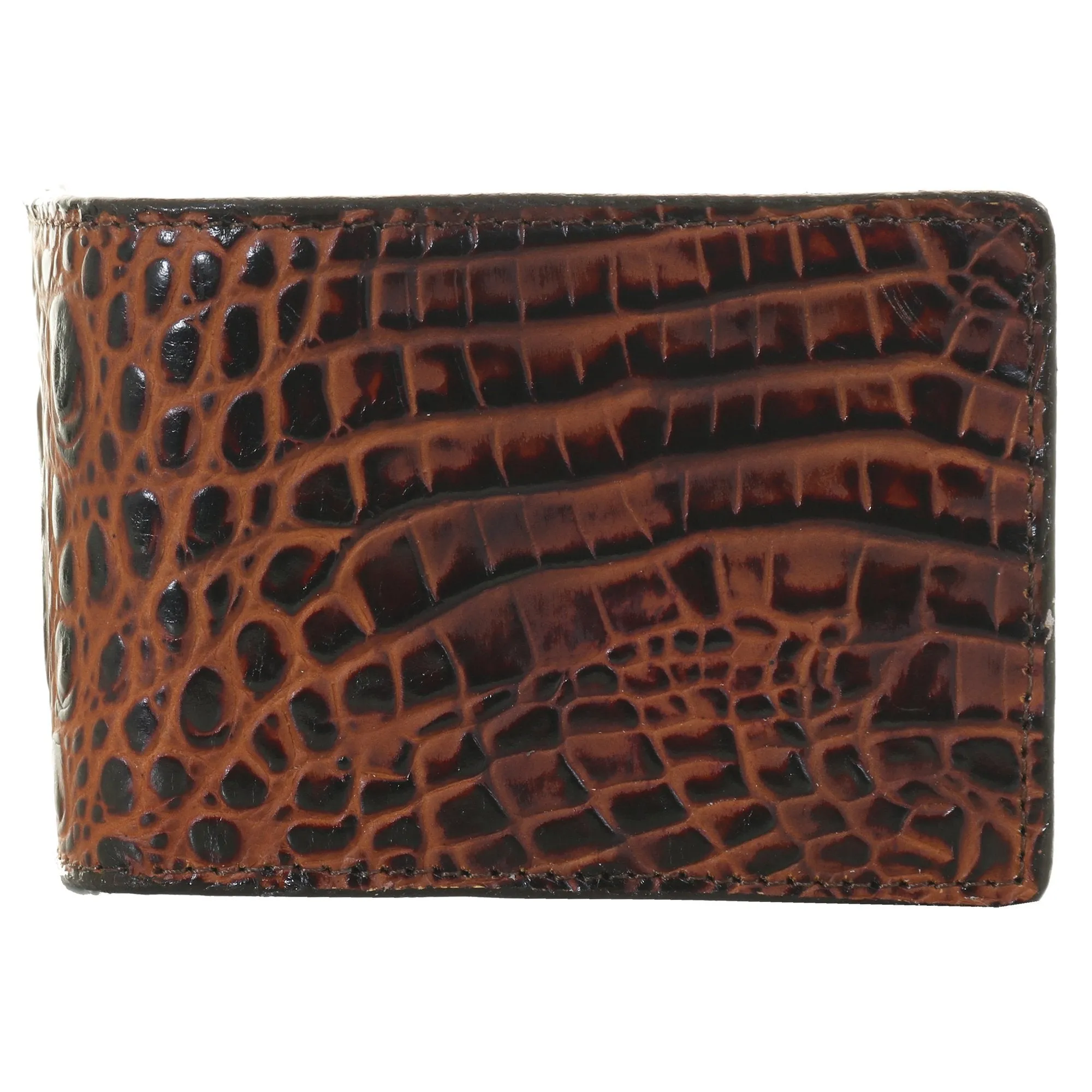 BF57 - Butternut Gator Print Bifold Wallet