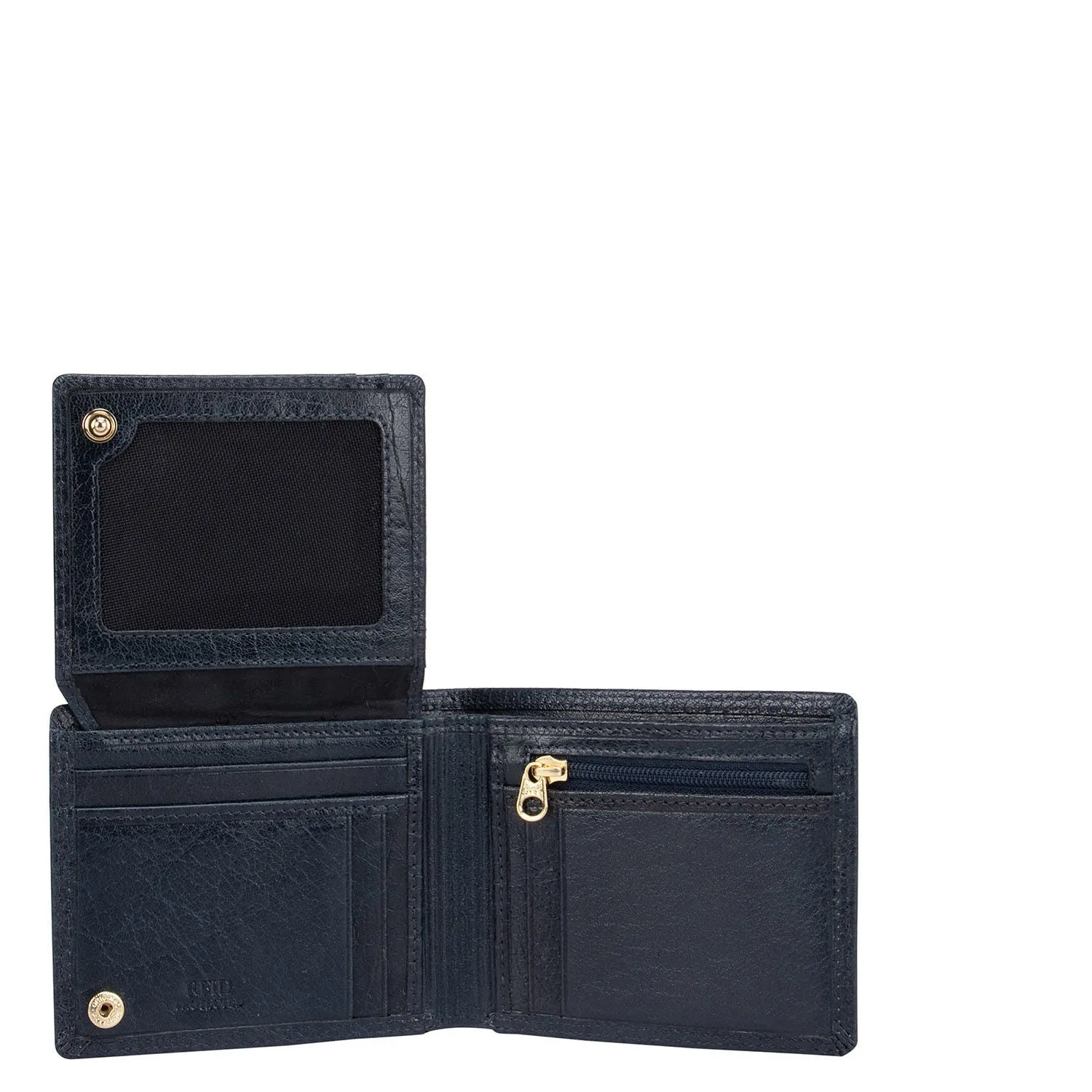 Blue Elephant Pattern Bifold Men's Wallet