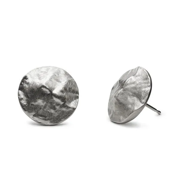 Camel's Hump Topography Earrings - Silver