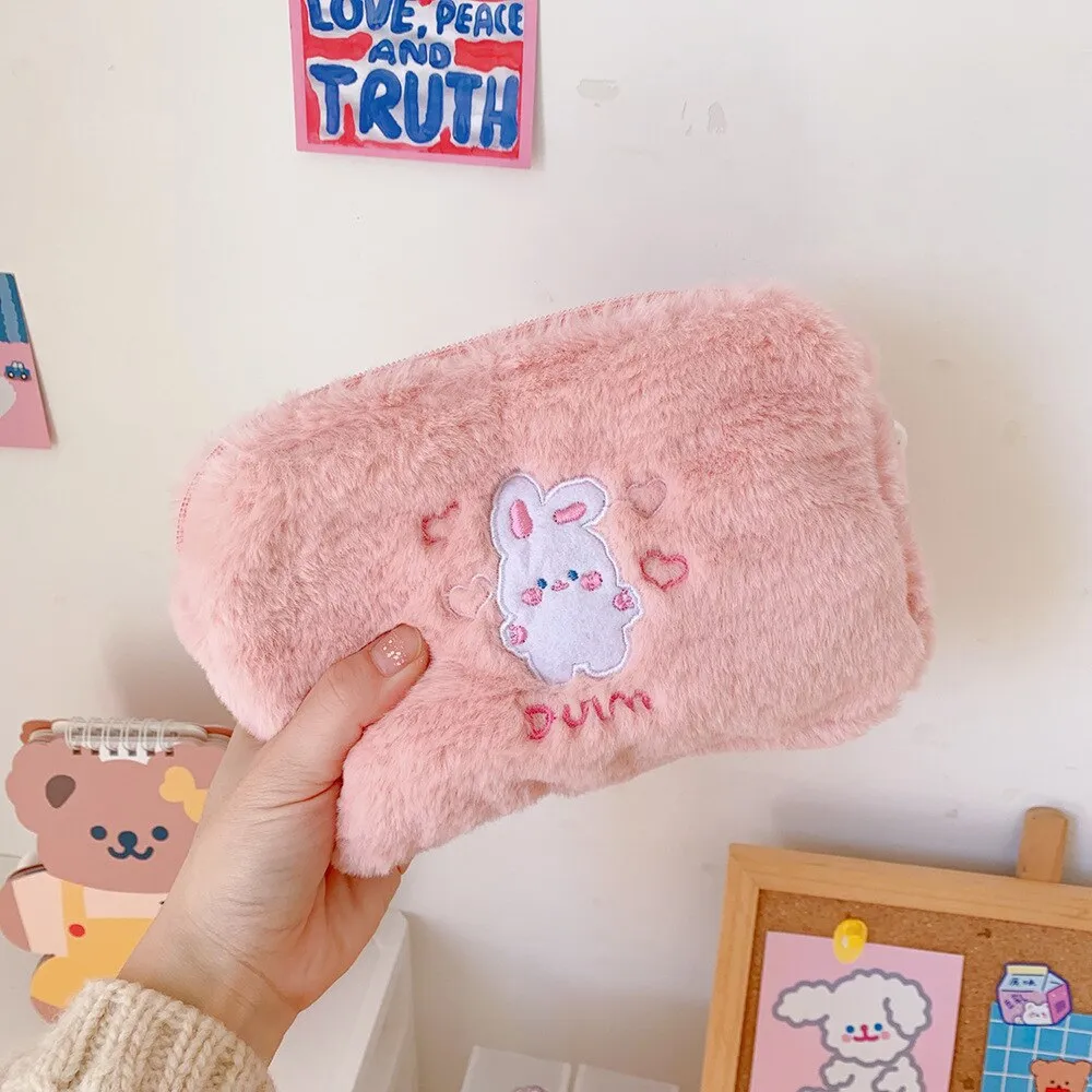 Cartoon Bear Embroidery  Clutch