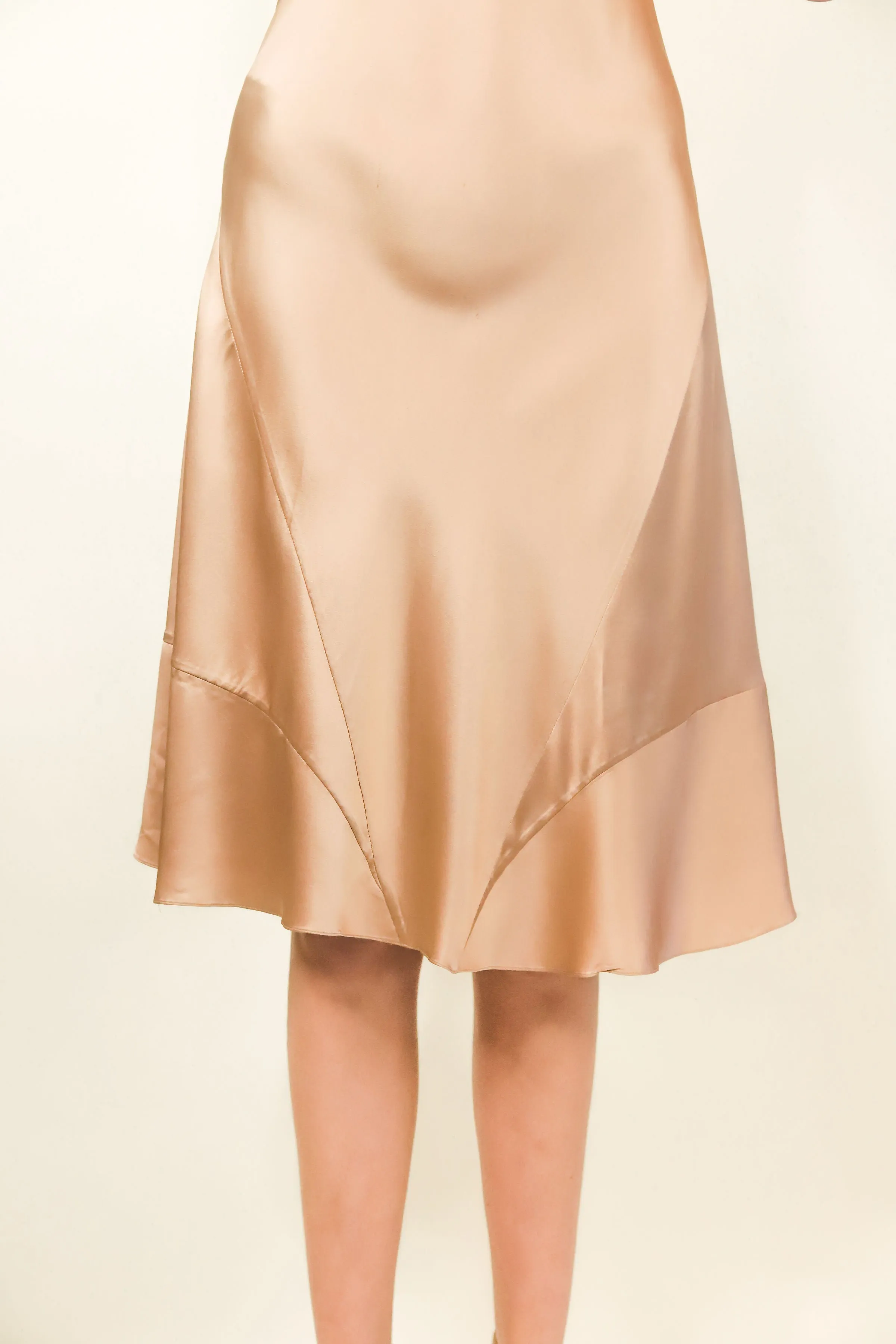 Celine Champagne Silk Dress