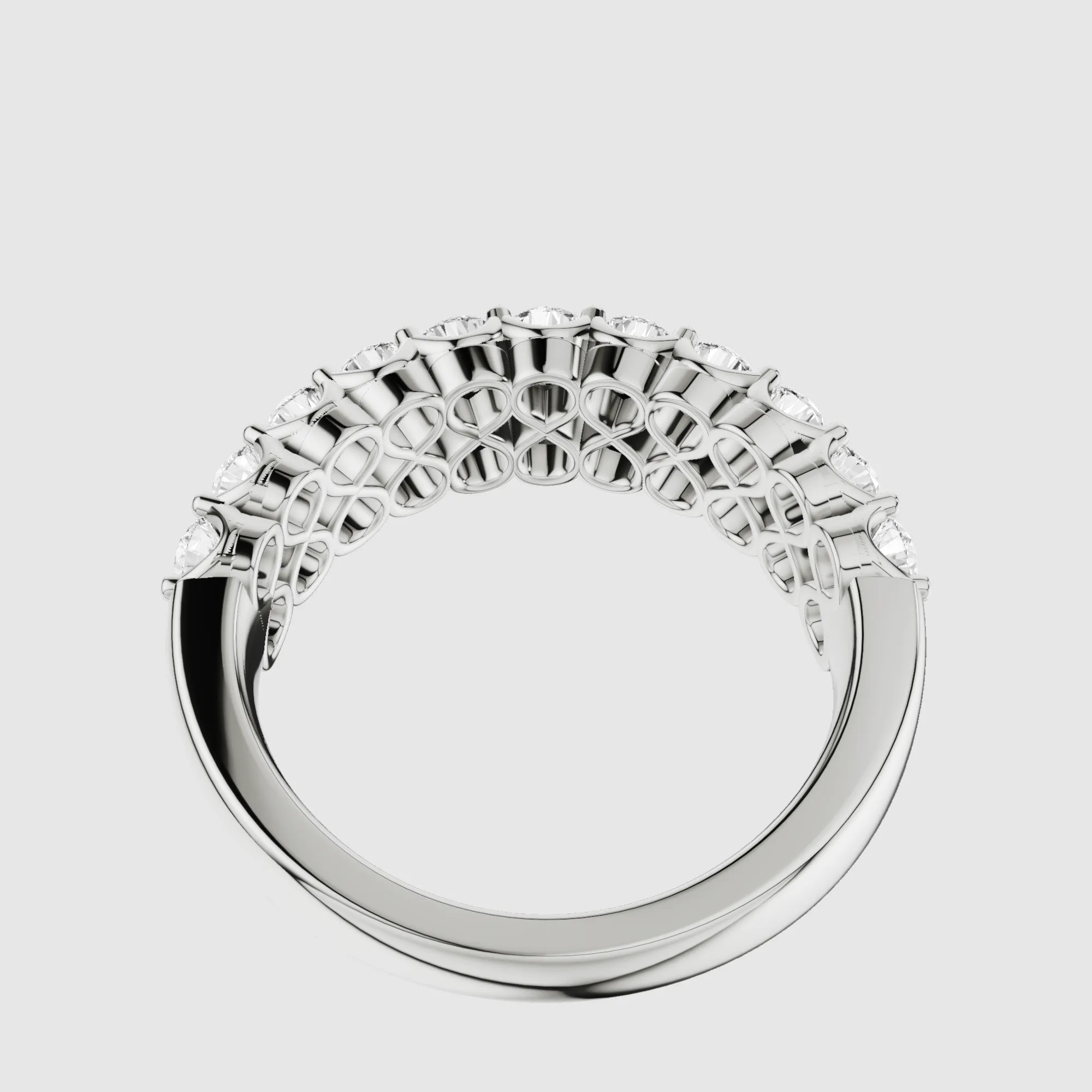 Celine Lab Grown Diamond Fashion Band-Round