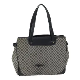 CELINE Macadam Canvas Hand Bag Gray Auth 71545