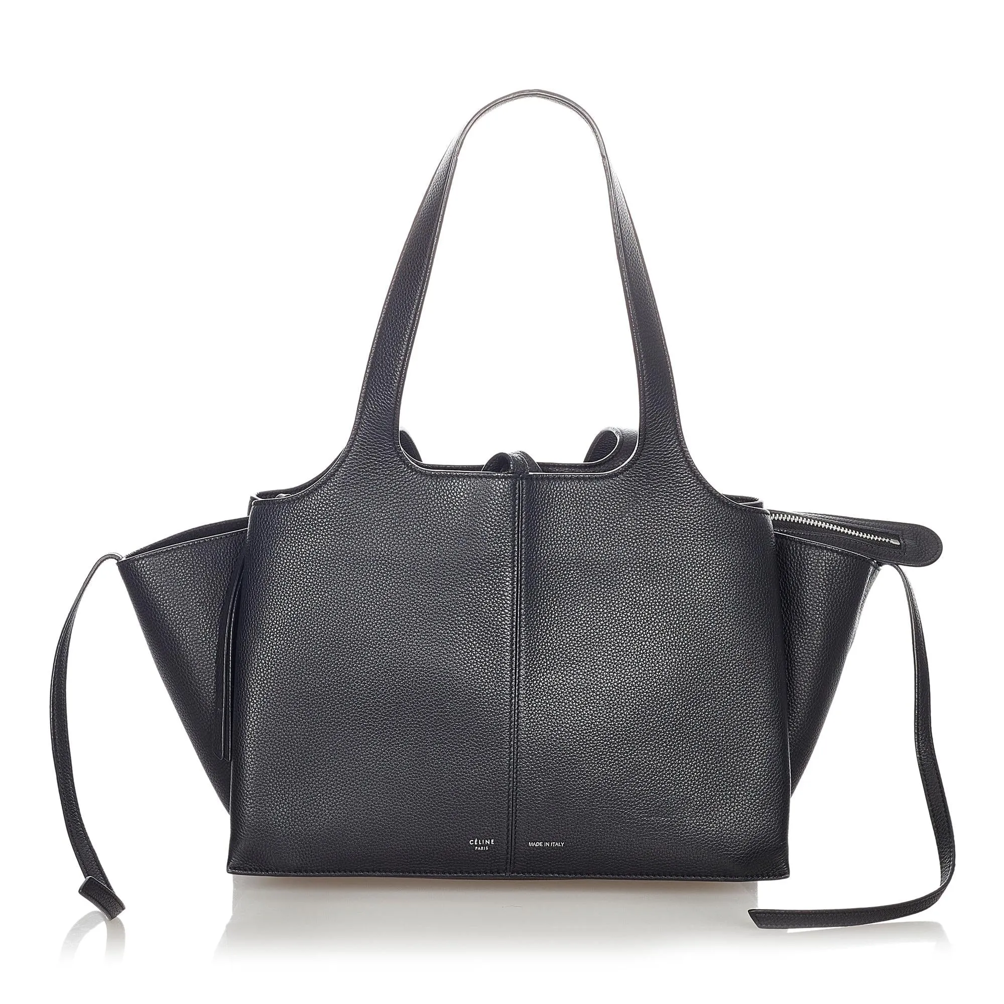 Celine Medium Trifold Leather Tote Bag