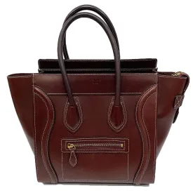 Celine Micro Luggage Bag in Natural Calfskin