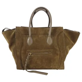Celine Olive Green Phantom Luggage Tote Bag