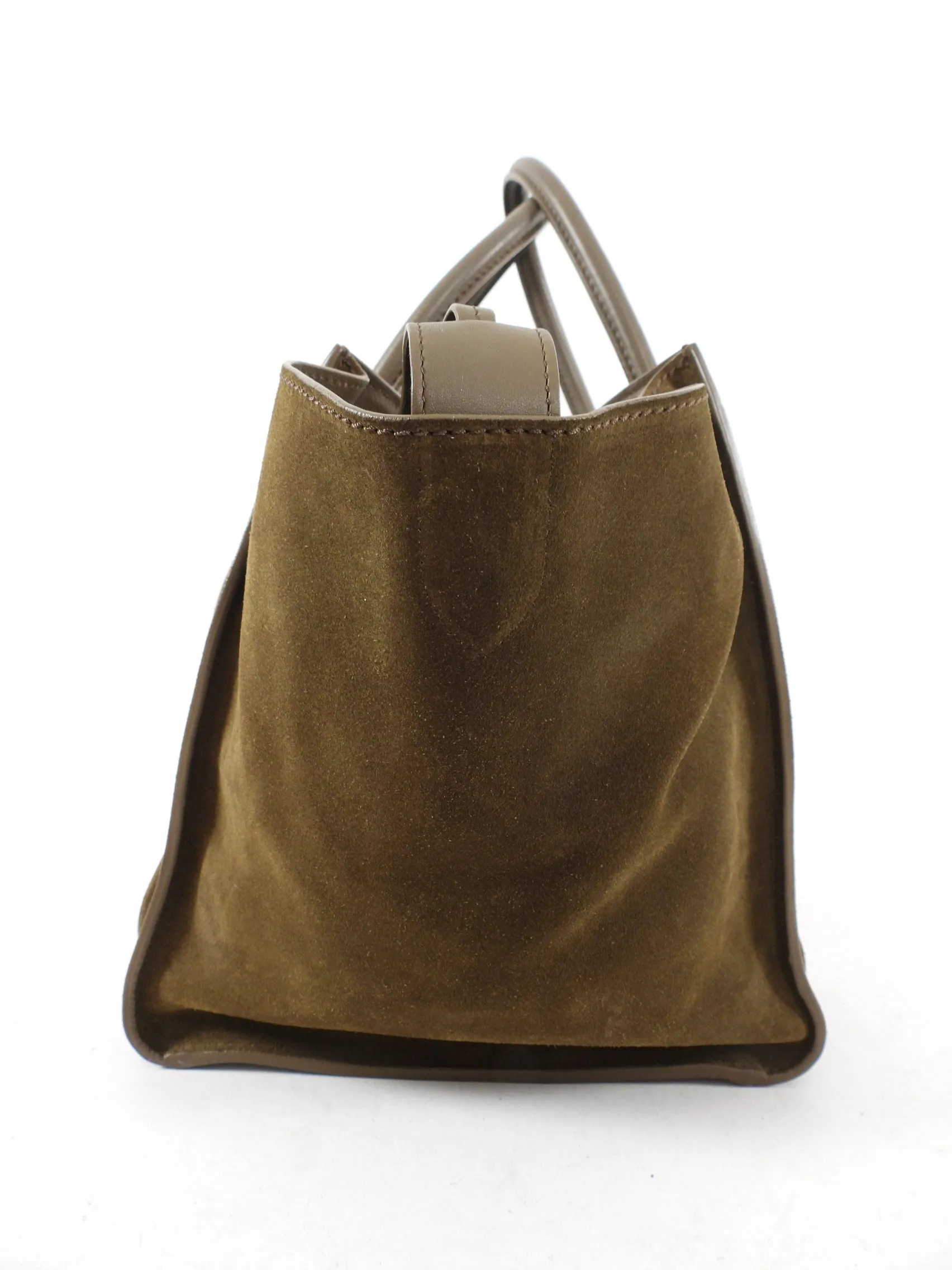 Celine Olive Green Phantom Luggage Tote Bag