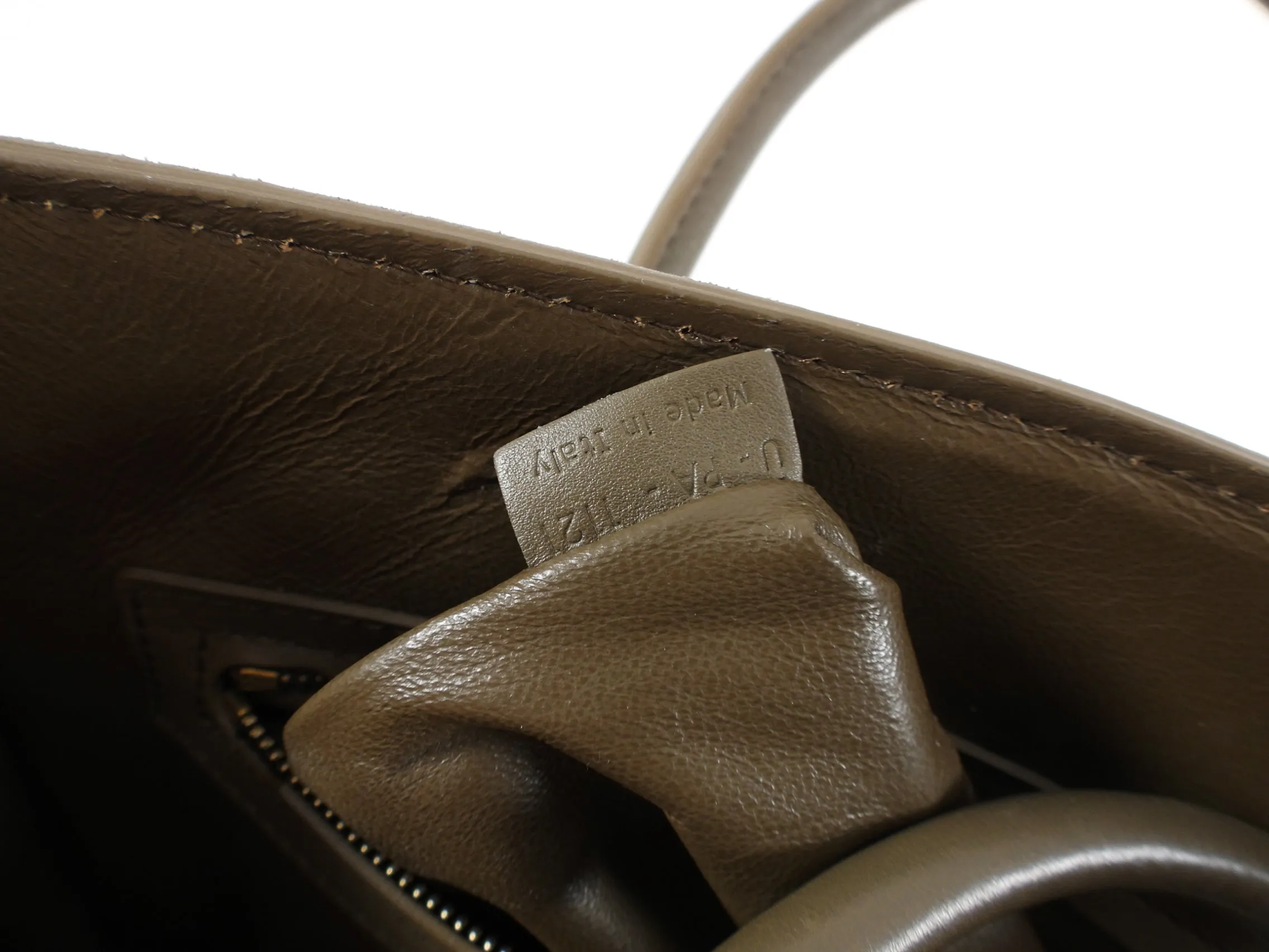 Celine Olive Green Phantom Luggage Tote Bag