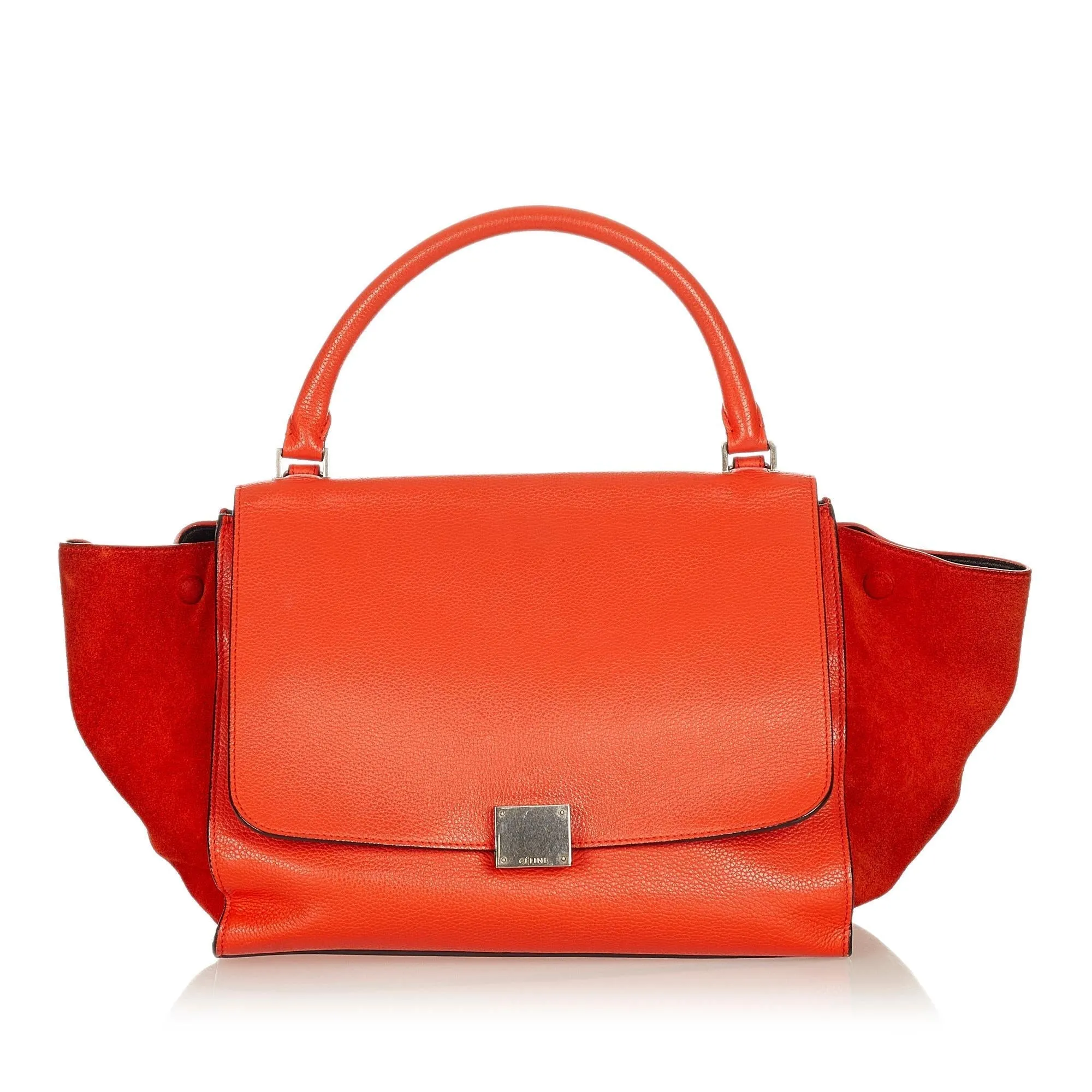 Celine Trapeze Leather Satchel
