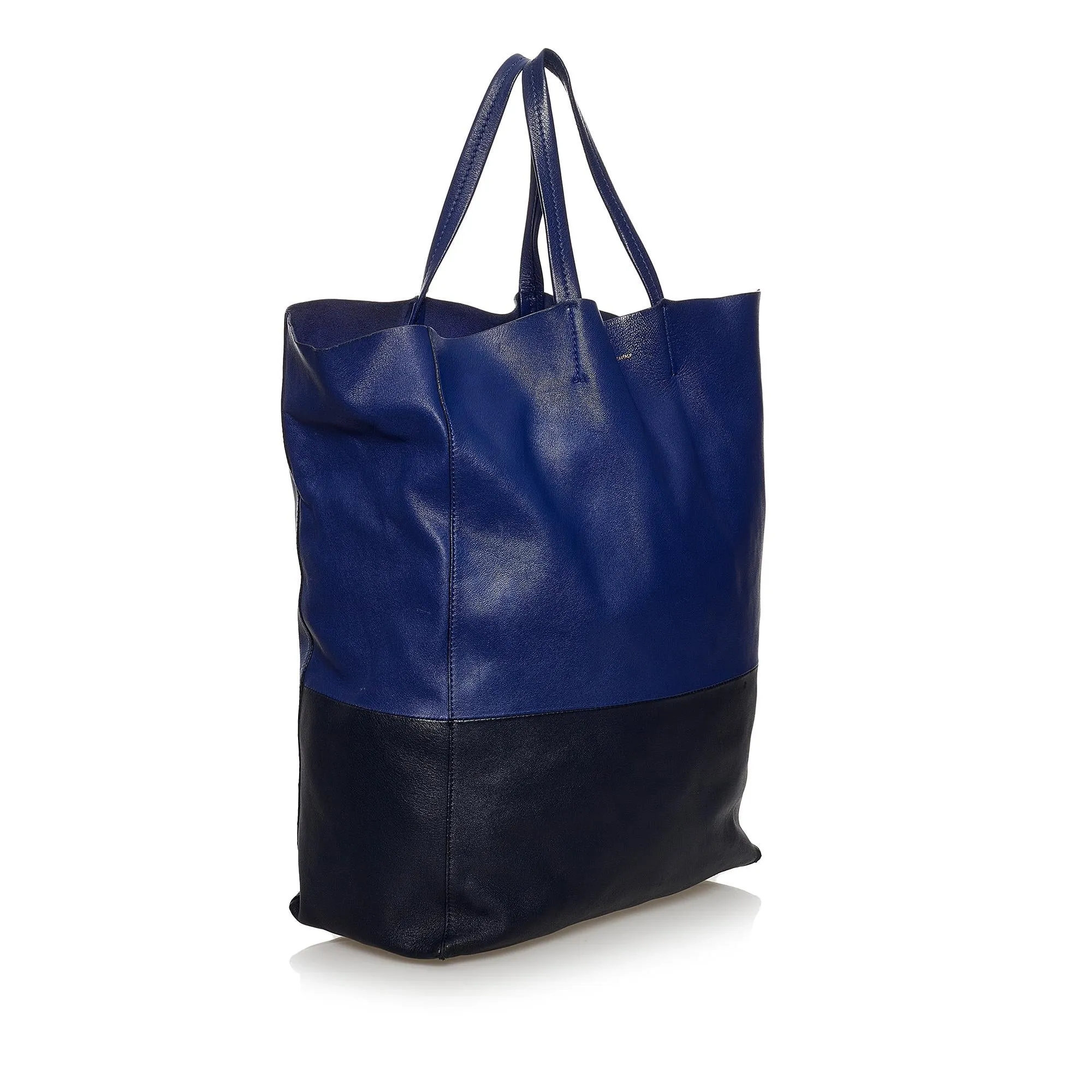 Celine Vertical Cabas Leather Tote Bag