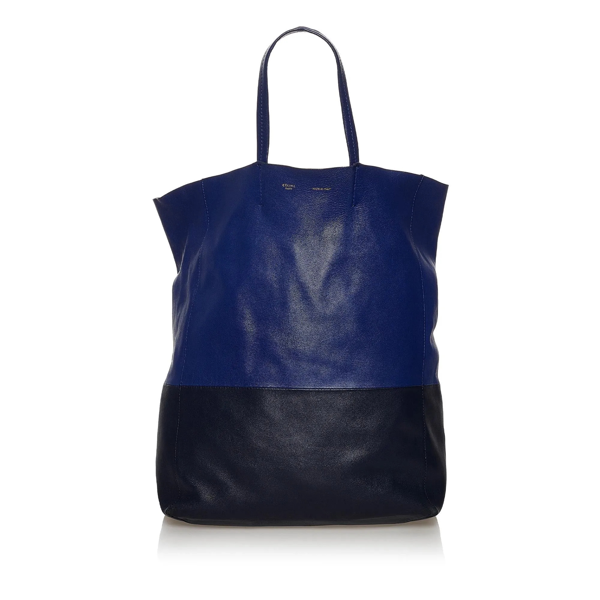 Celine Vertical Cabas Leather Tote Bag