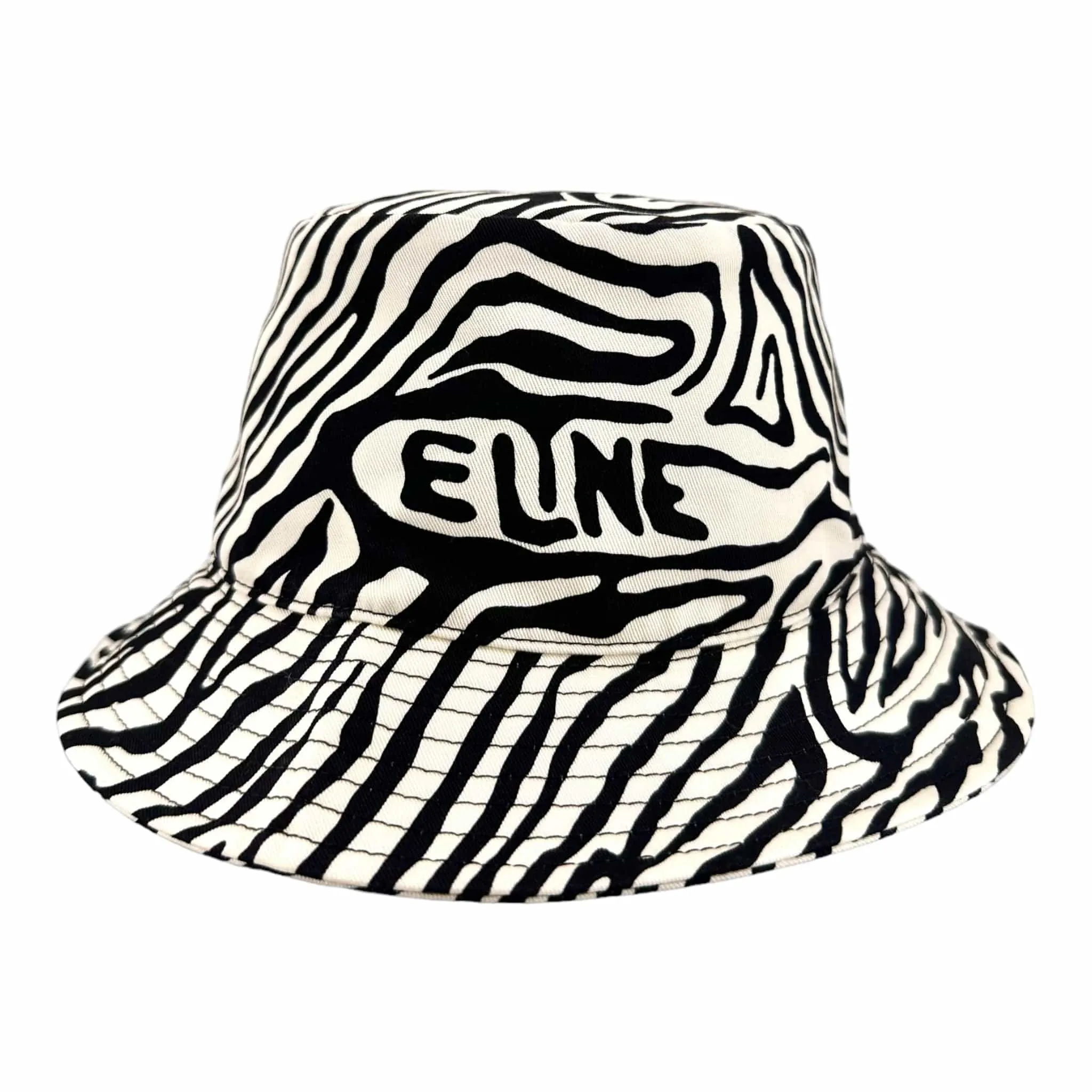 Celine Zebra Print Bucket Hat Black White