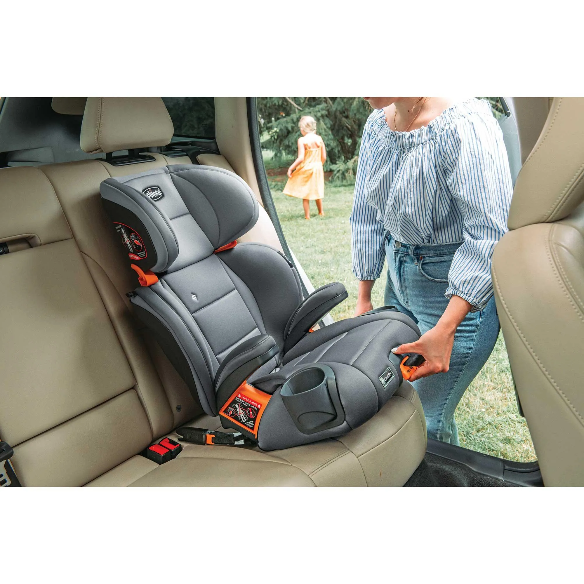 Chicco KidFit® ClearTex® Plus 2-in-1 Belt-Positioning Booster Car Seat