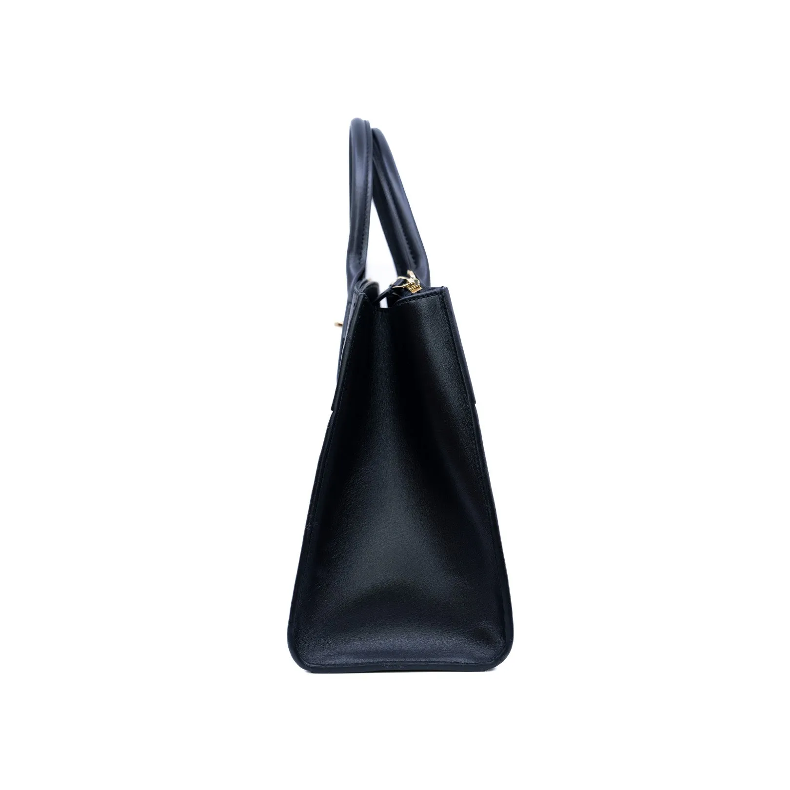 city steamer in leather black ghw