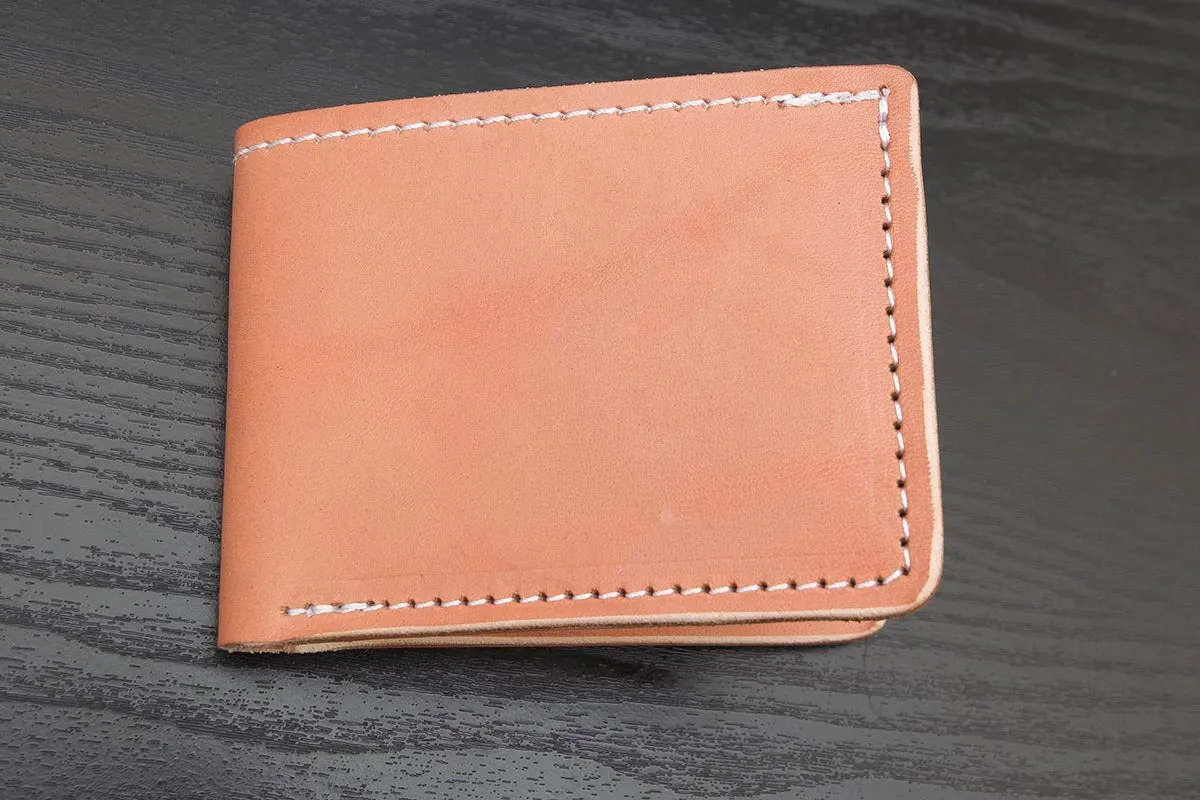Classic | Suntanned Natural Leather Bifold Wallet
