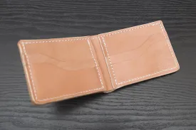 Classic | Suntanned Natural Leather Bifold Wallet