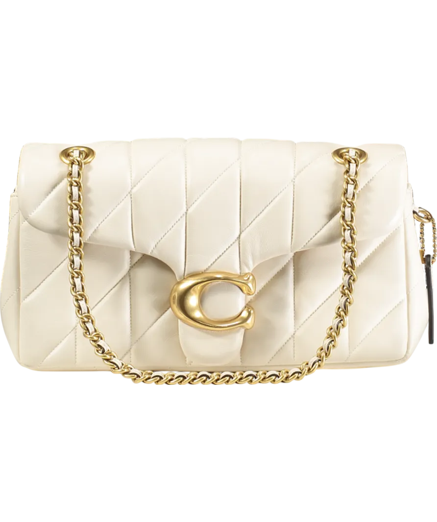 Coach Cream Tabby 26 Quilted Leather Shoulder Bag