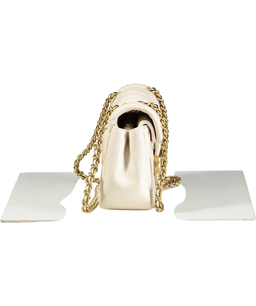 Coach Cream Tabby 26 Quilted Leather Shoulder Bag
