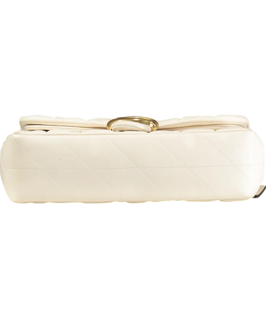 Coach Cream Tabby 26 Quilted Leather Shoulder Bag
