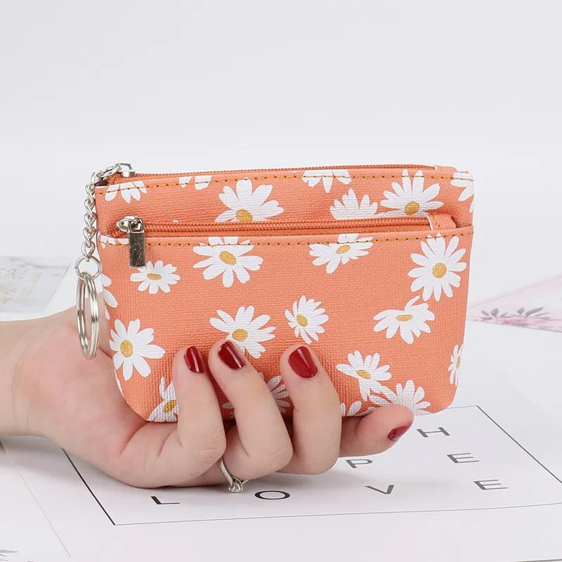 Daisy Print Coin  Pouch