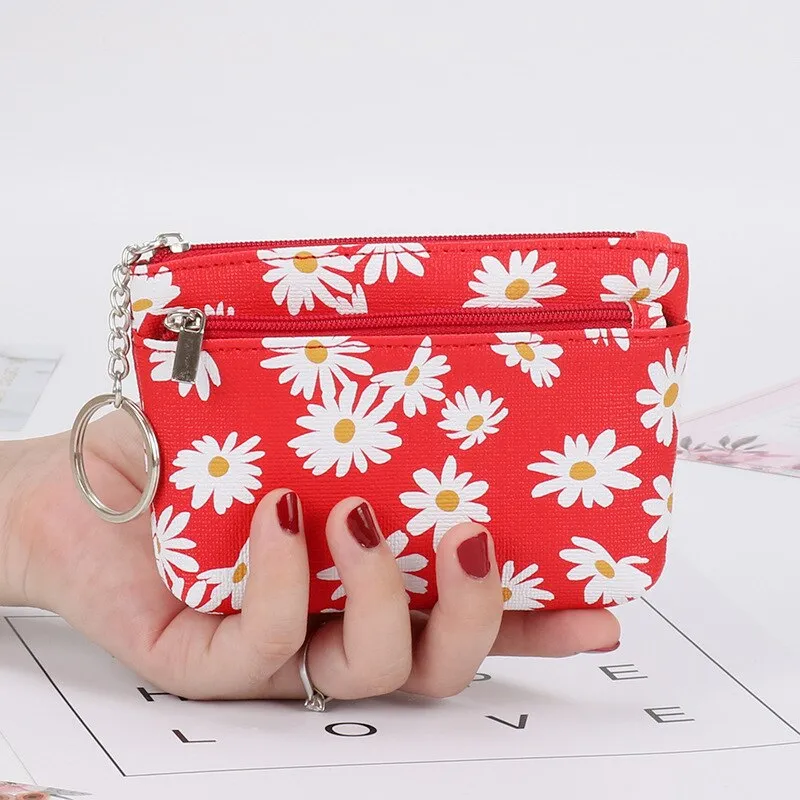 Daisy Print Coin  Pouch