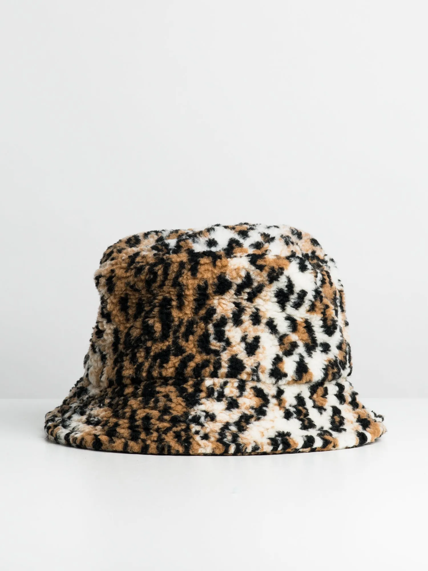 DLG BUCKET HAT - LEOPARD SHERPA - CLEARANCE