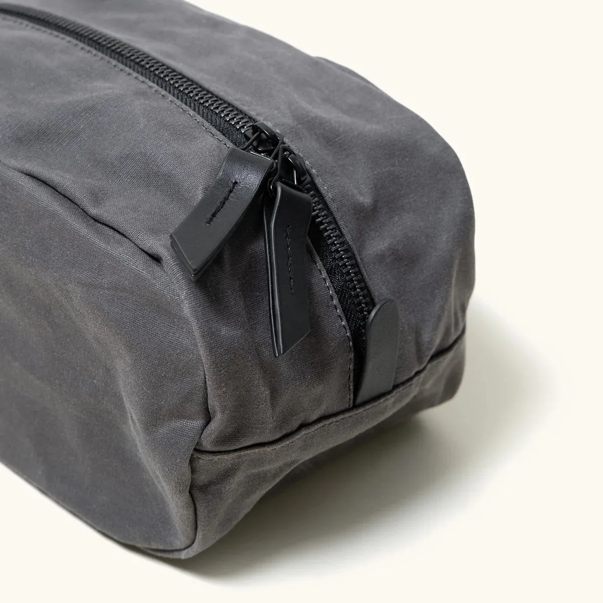 Drifter Dopp Kit - Slate Grey Waxed Canvas