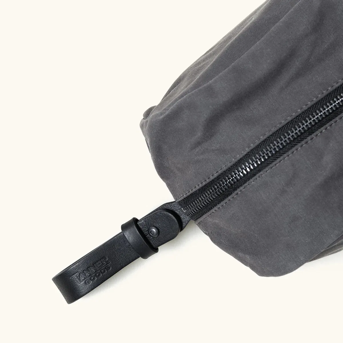 Drifter Dopp Kit - Slate Grey Waxed Canvas