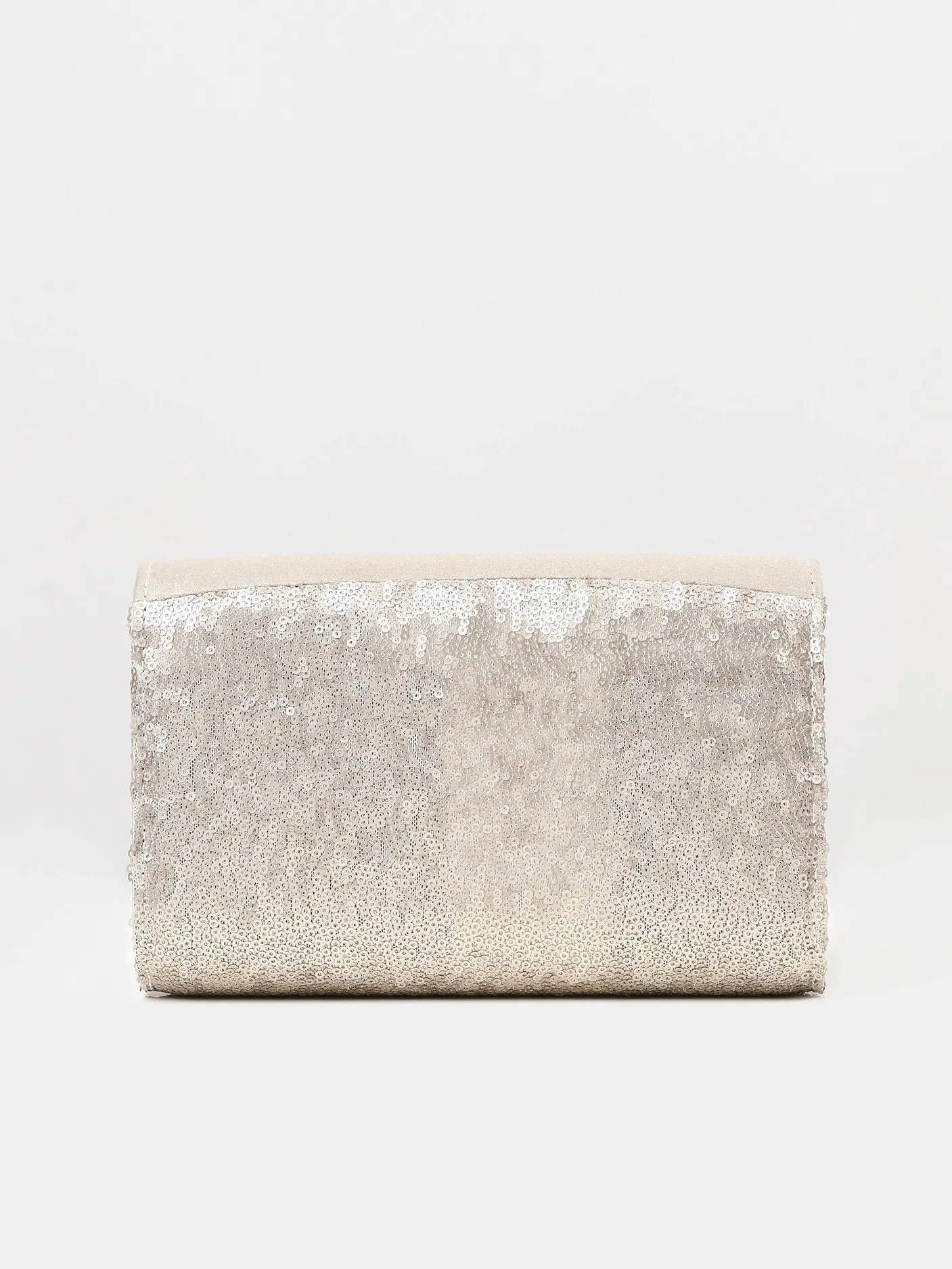 Embellished Sequin Clutch