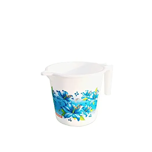 Epic - 25 Liter Unbreakable Strong Plastic Bathroom Bucket & Mug 1 Liter (Blue)