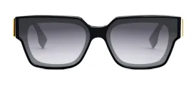 Fendi FIRST FE 40099F 01B Square Sunglasses