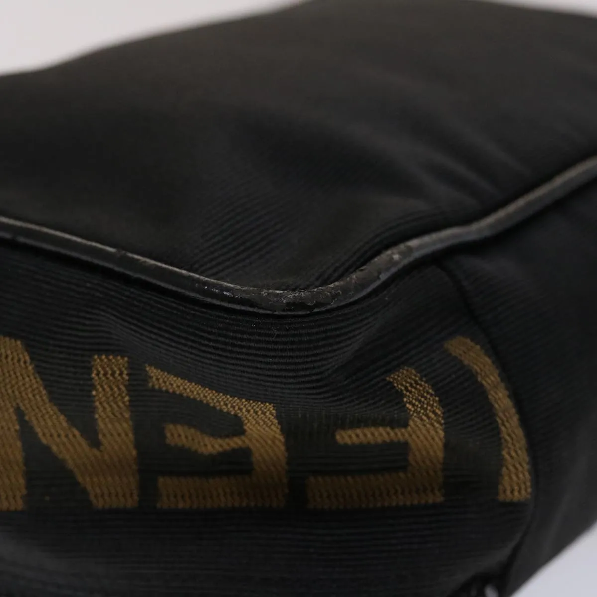 FENDI Hand Bag Nylon Black  yb205