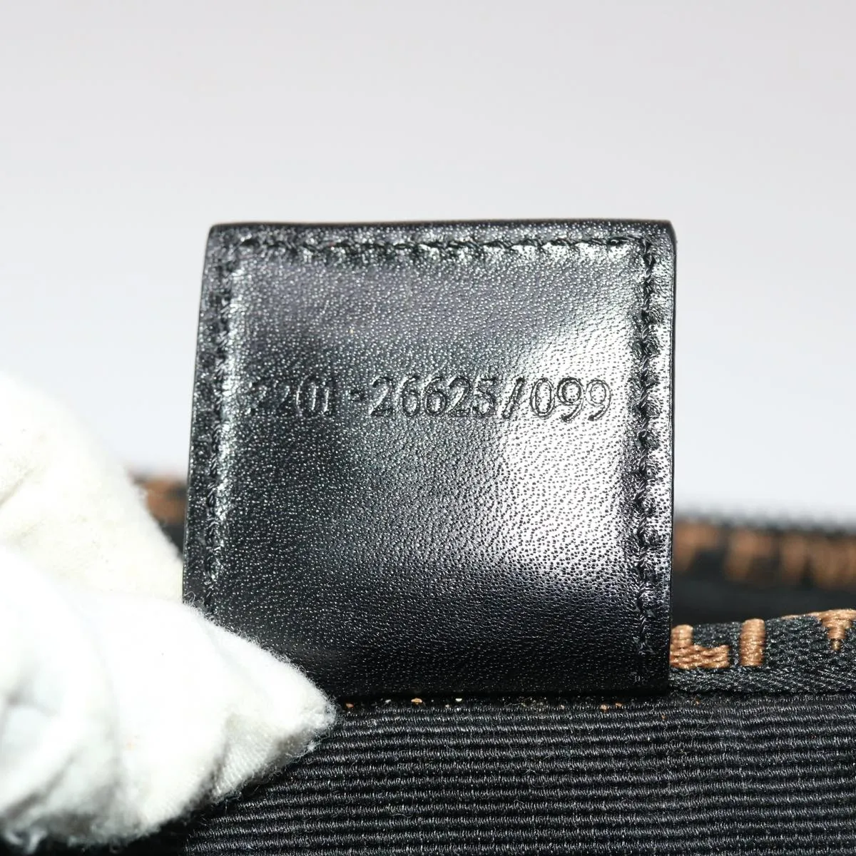 FENDI Hand Bag Nylon Black  yb205