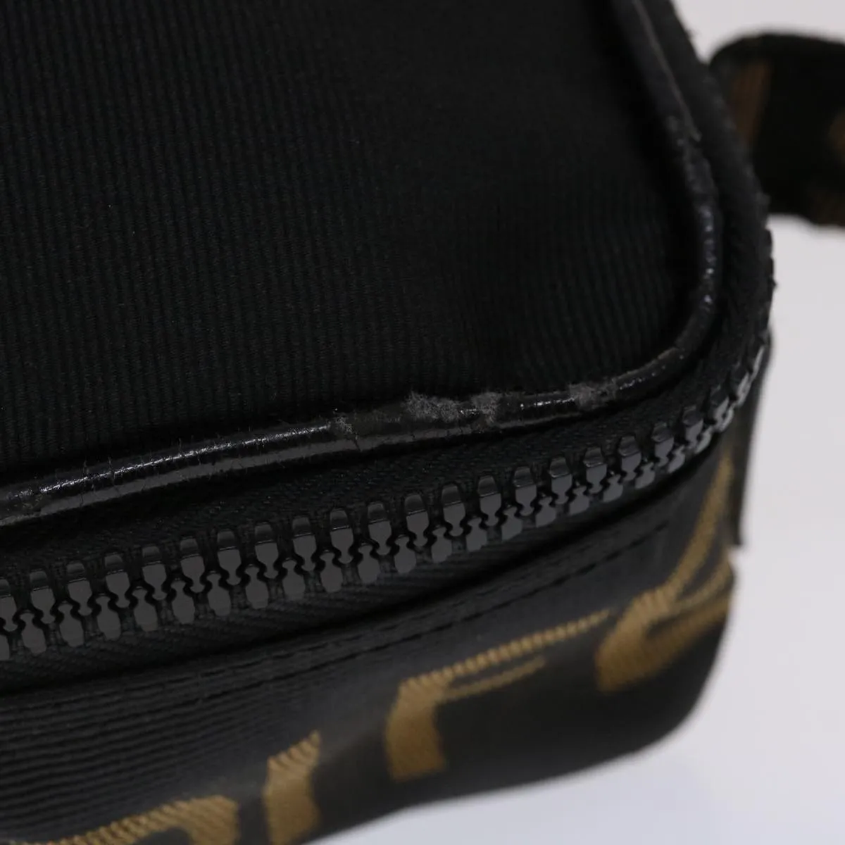 FENDI Hand Bag Nylon Black  yb205